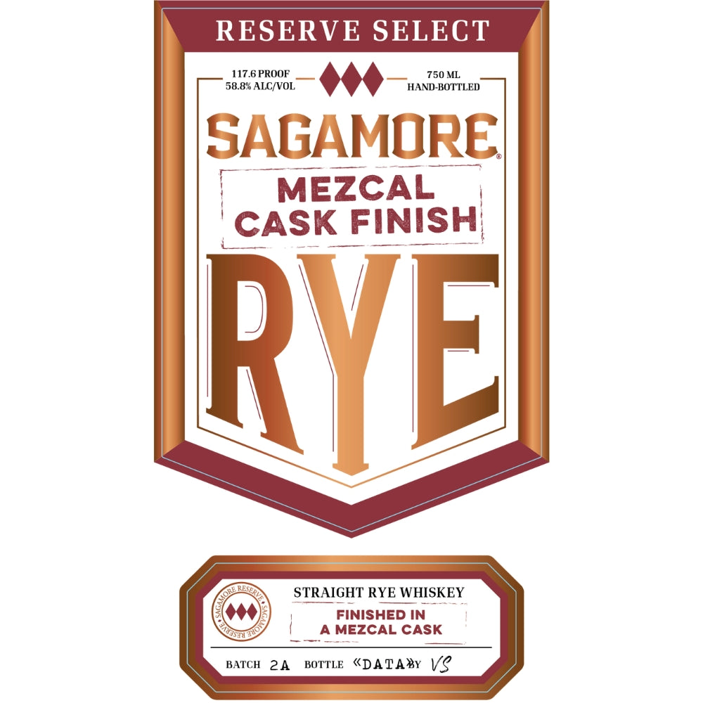 Sagamore Reserve Select Mezcal Cask Finish Rye Rye Whiskey Sagamore Spirit 