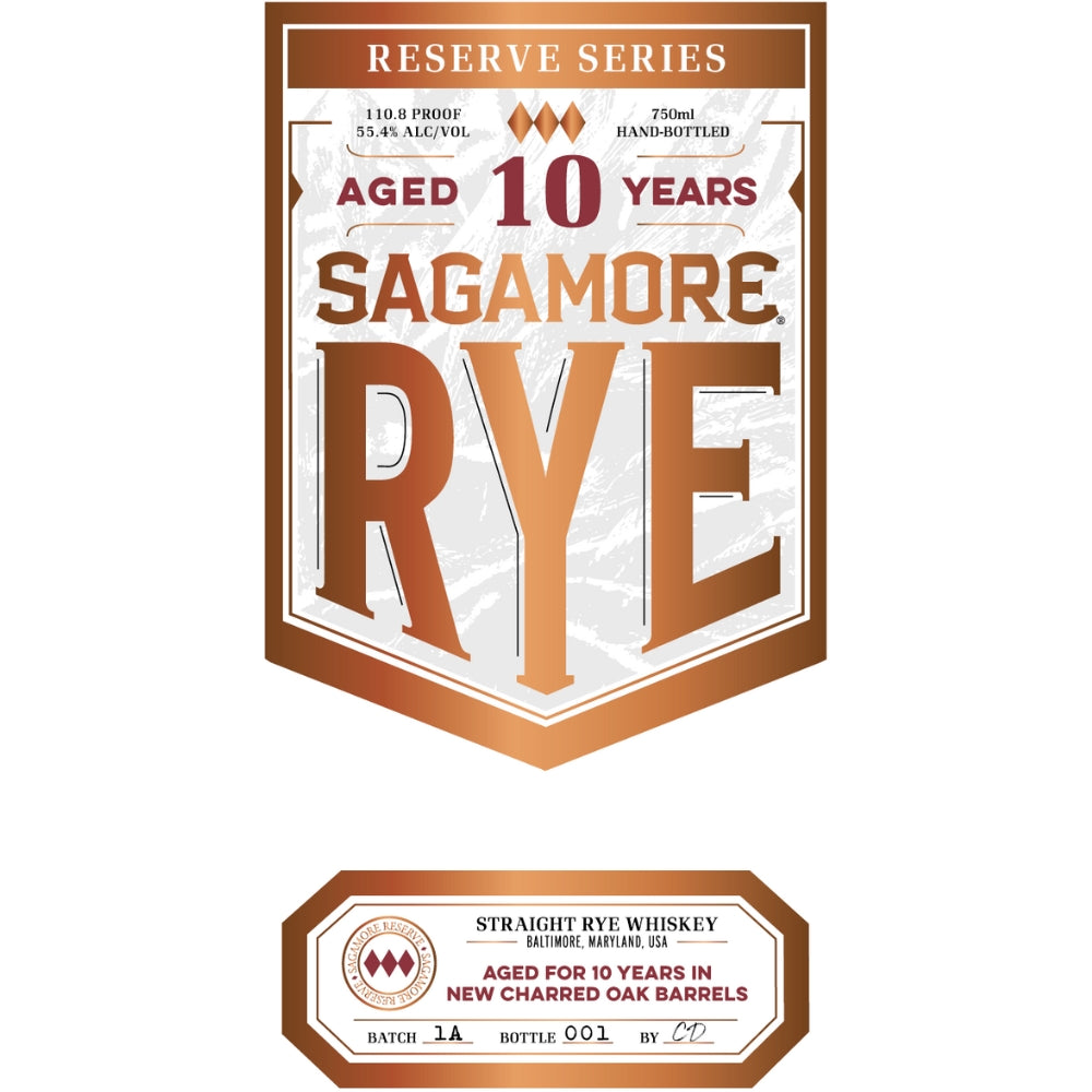 Sagamore Rye 10 Year Old Rye Whiskey Sagamore Spirit 