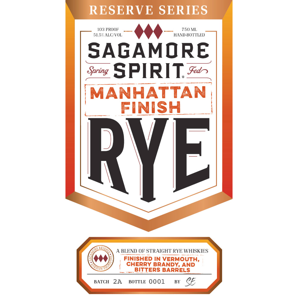 Sagamore Spirit Reserve Series Manhattan Finish Rye