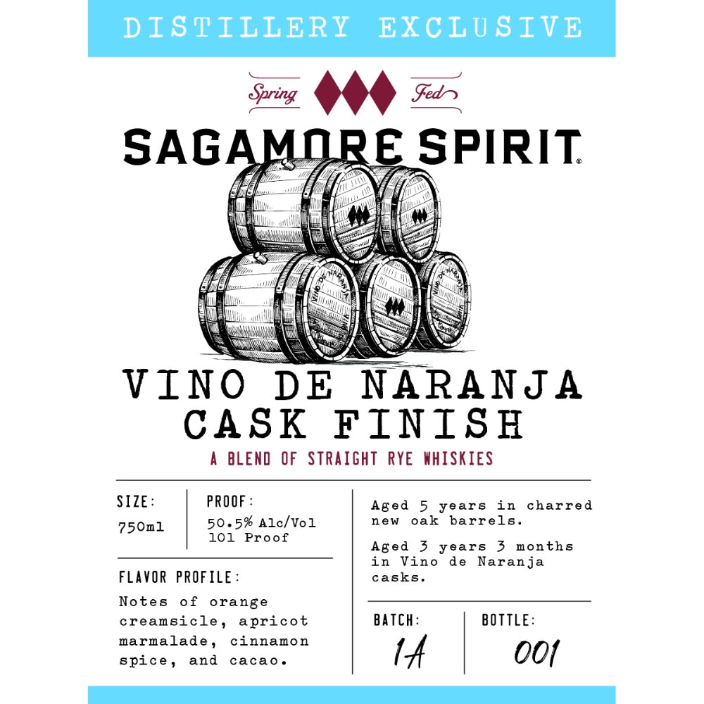Sagamore Spirit Vino de Naranja Cask Finish Rye Whiskey Rye Whiskey Sagamore Spirit 