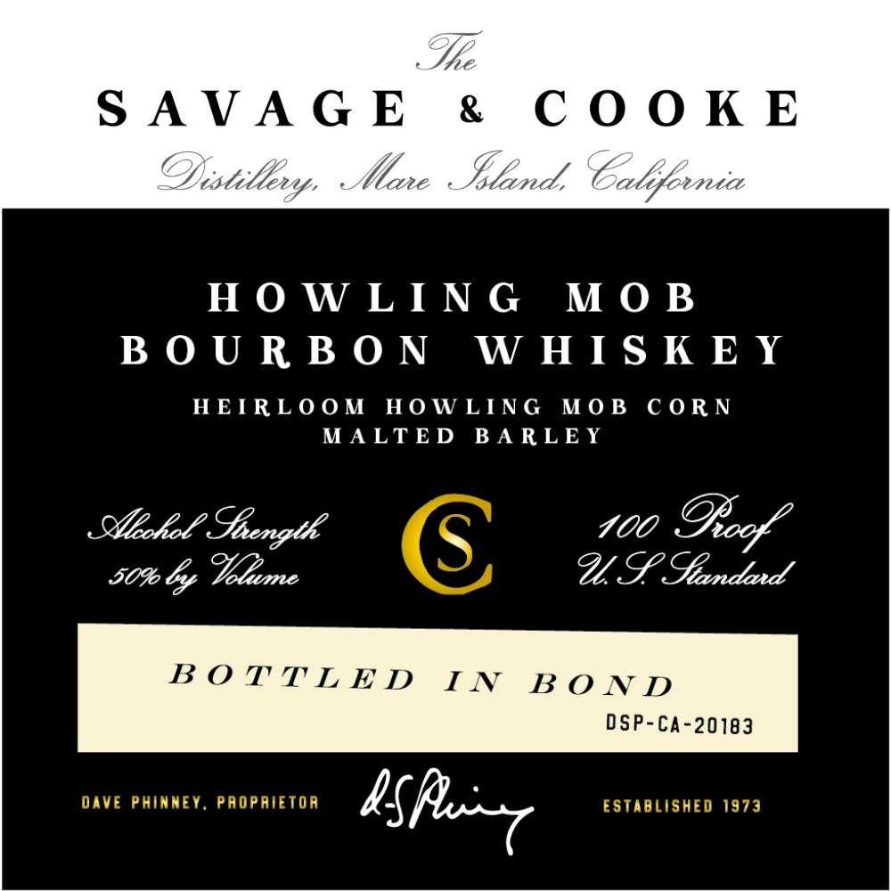 Savage & Cooke Howling Mob Bourbon Bottled in Bond Bourbon Savage & Cooke 