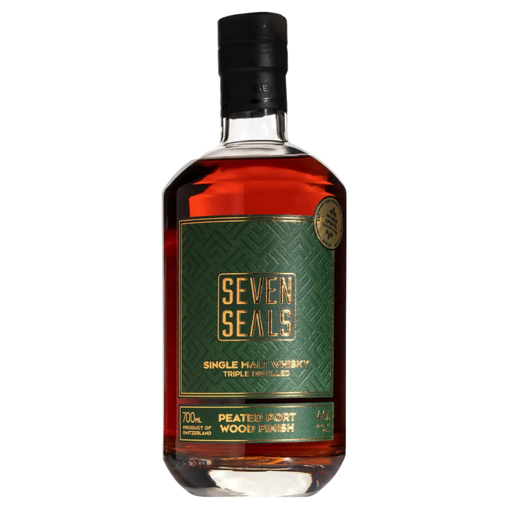Seven Seals Peated Port Wood Finish Swiss Single Malt Whisky