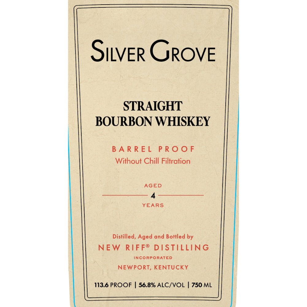 Silver Grove Straight Bourbon 2024 Release Bourbon New Riff Distilling 
