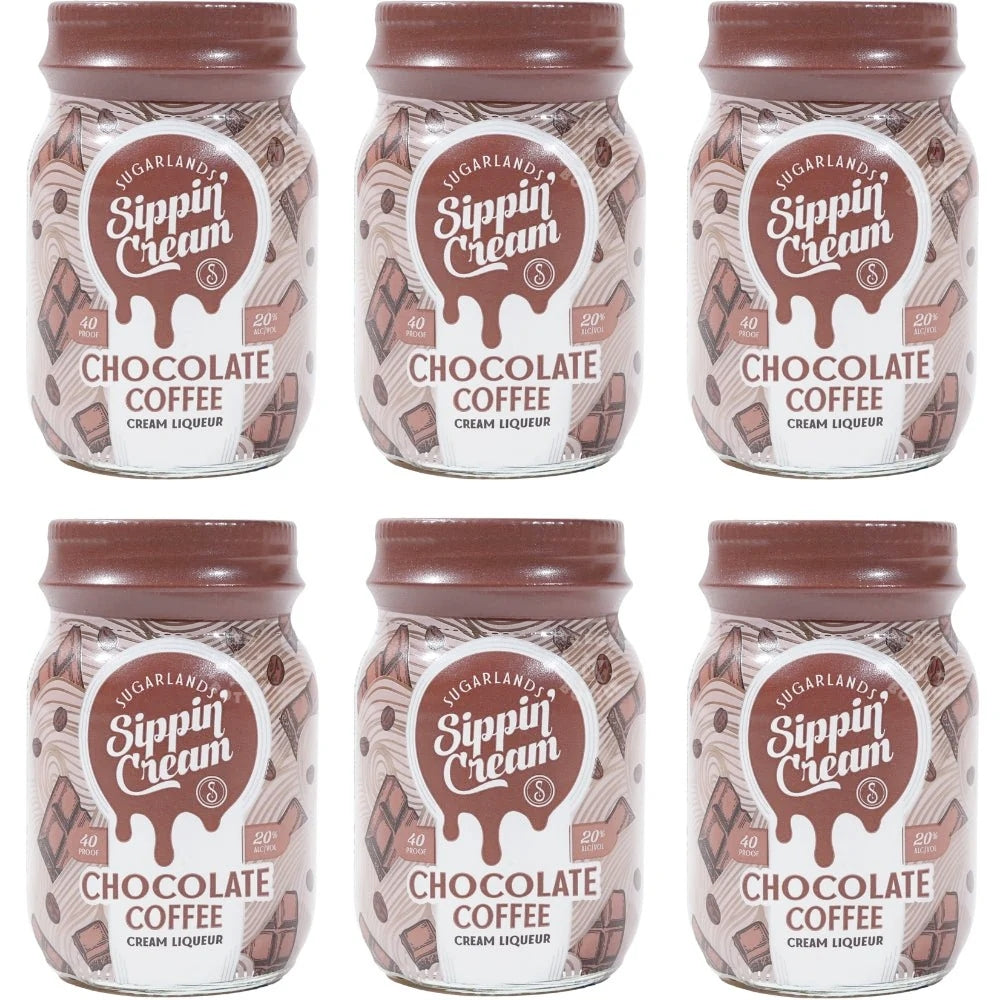 Sugarlands Sippin' Cream Chocolate Coffee 50ml 6pk Liqueur Sugarlands Distilling Company 