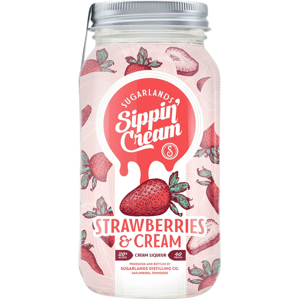 Sugarlands Sippin' Cream Strawberries & Cream 750ml Liqueur Sugarlands Distilling Company 
