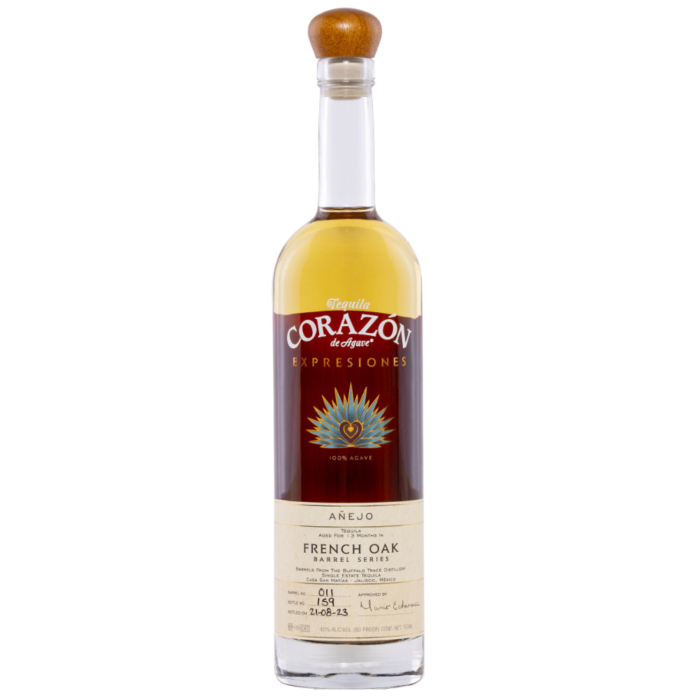Corazon French Oak Expresiones Añejo Tequila 2023 Release Tequila Expresiones Del Corazón 