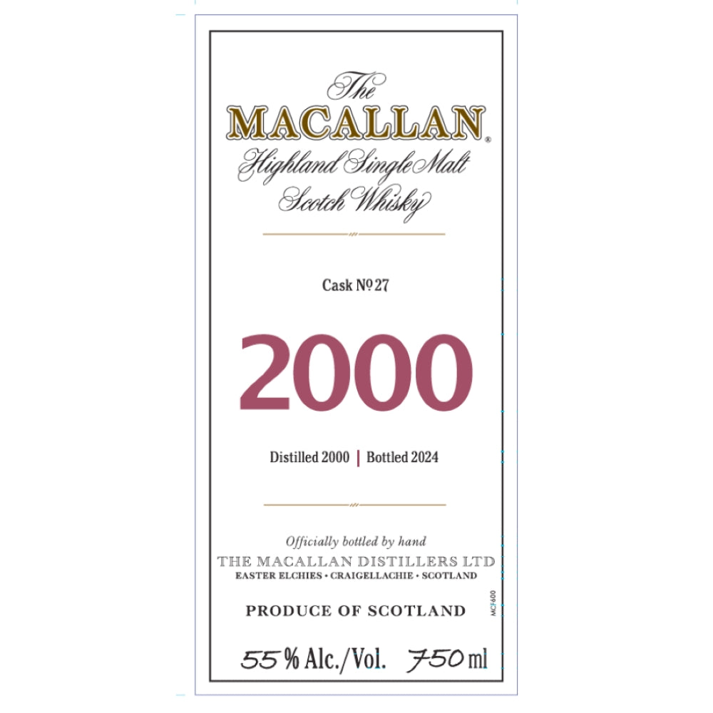 The Macallan Fine & Rare 24 Year Old 2000 Scotch The Macallan 