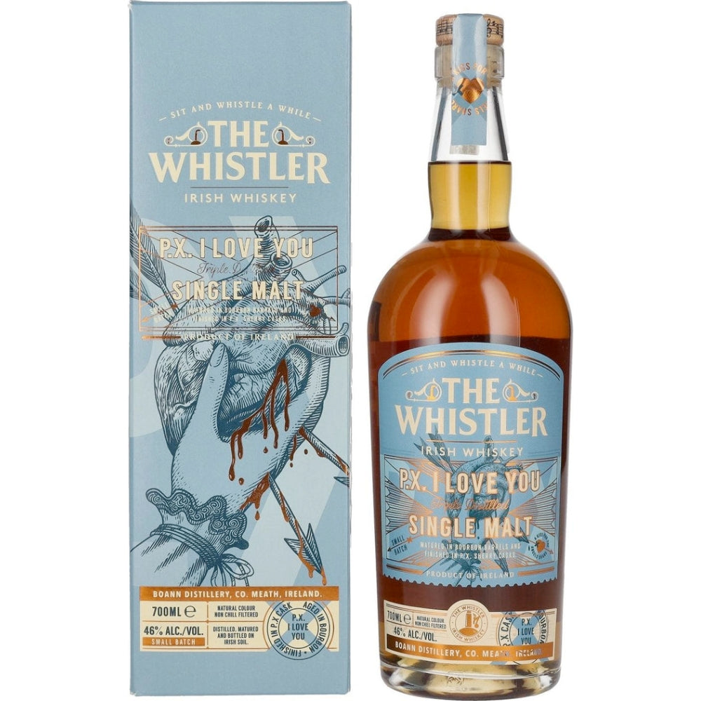 The Whistler P.X. I love You Irish whiskey The Whistler Irish Whiskey 