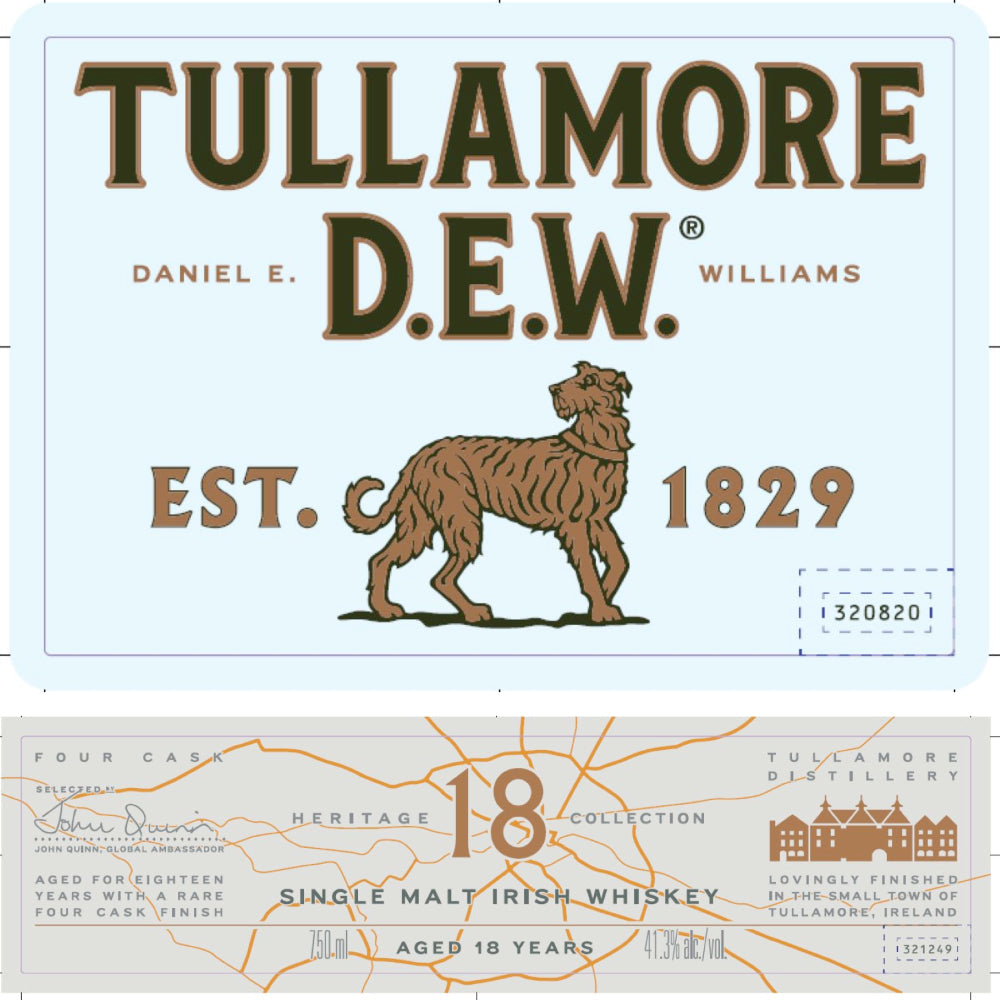 Tullamore Dew Heritage Collection 18 Year Old Irish whiskey Tullamore Dew 