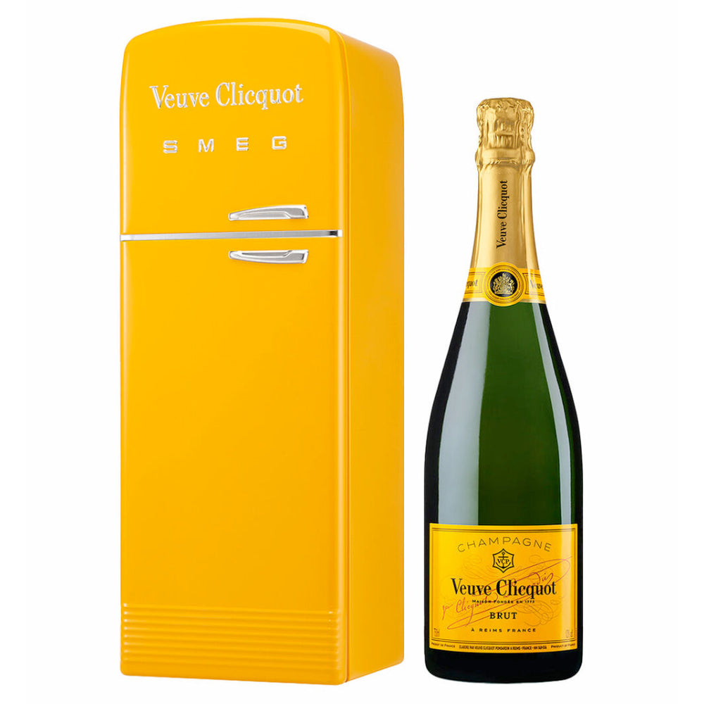 Veuve Clicquot Brut With Smeg Fridge Gift Box Champagne Veuve Clicquot 