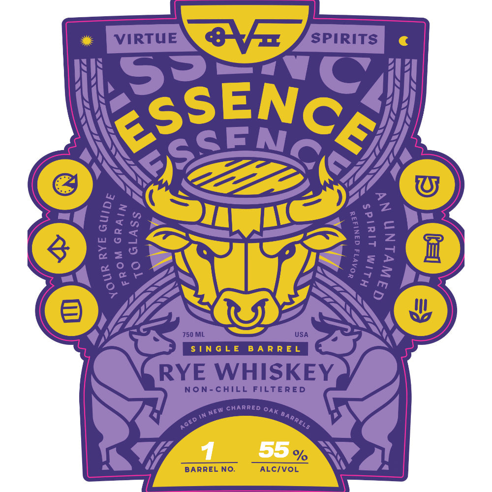 Virtue Spirits Essence Single Barrel Rye Rye Whiskey Virtue Spirits 