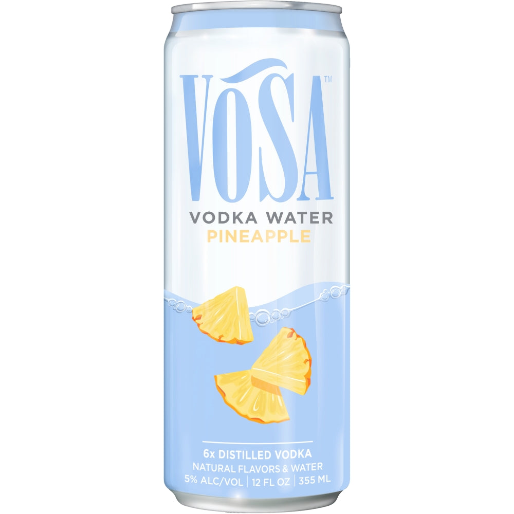 Vosa Pineapple Vodka Water By Kate Upton Canned Cocktails Vosa Spirits 