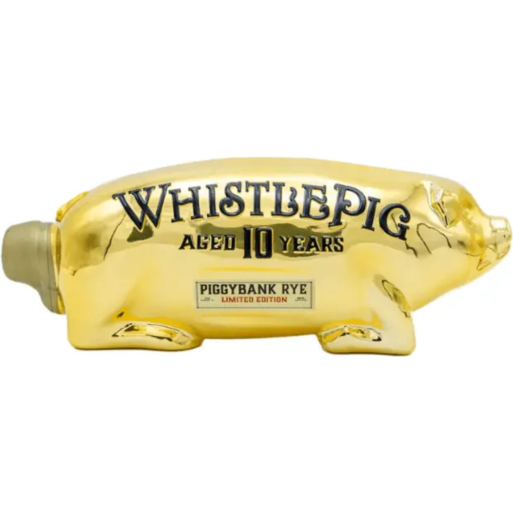 WhistlePig Limited Edition 10 Years Aged Gold Edition Piggybank Rye 1L