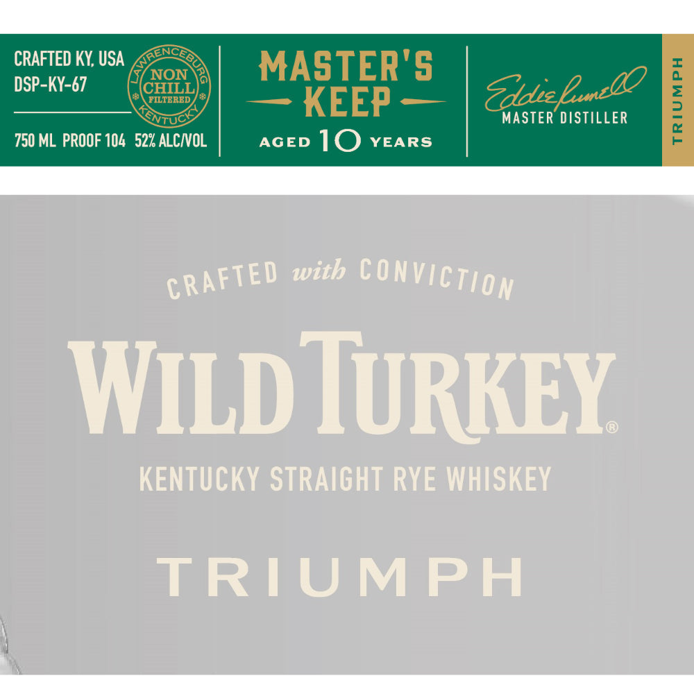 Wild Turkey Master’s Keep Triumph Rye Whiskey Wild Turkey 