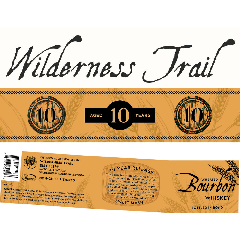 Wilderness Trail 10 Year Old Single Barrel Wheated Bourbon Bourbon Wilderness Trail 