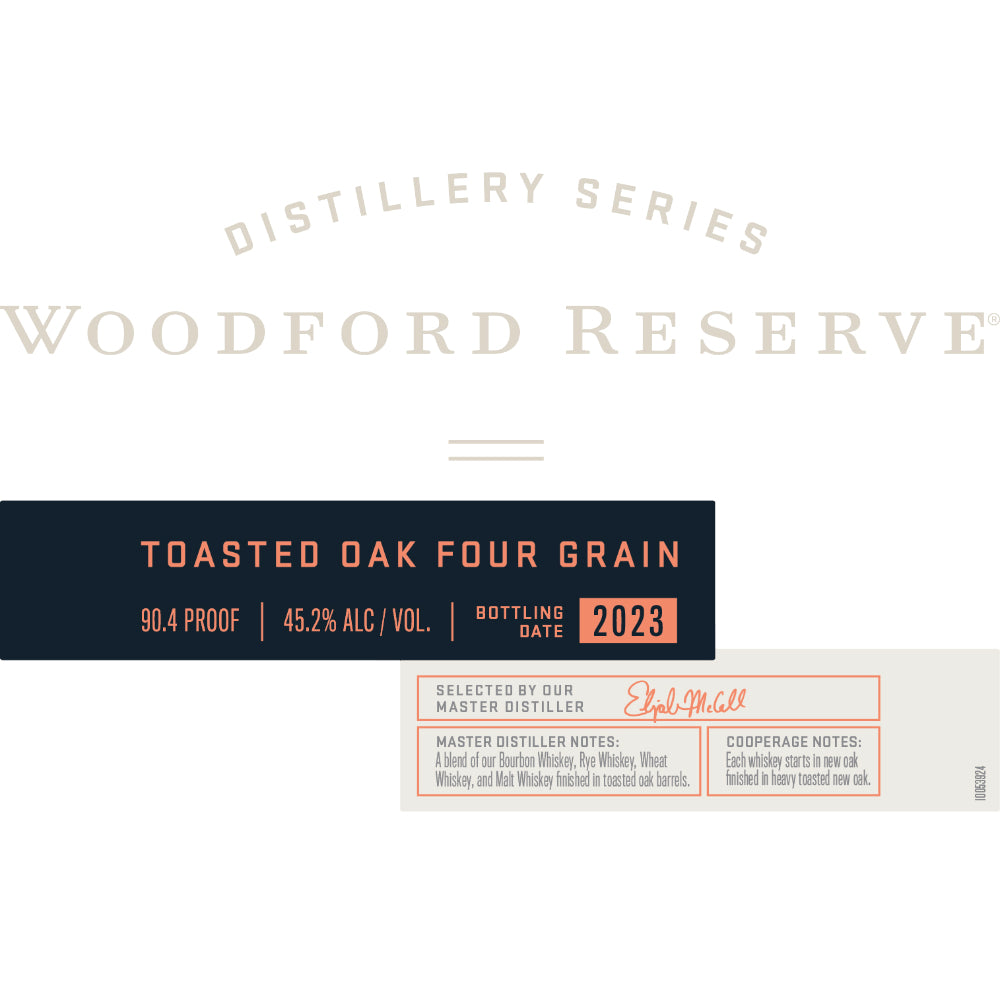 Woodford Reserve Toasted Oak Four Grain 2023 Blended Whiskey Woodford Reserve 
