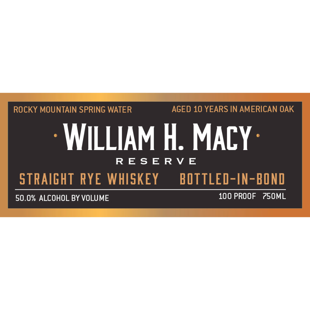 Woody Creek Distillers William H. Macy Reserve Straight Rye Rye Whiskey Woody Creek Distillers 