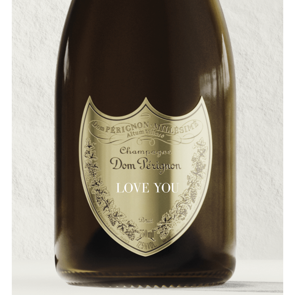 Dom Pérignon Brut Champagne "LOVE YOU" Shield Champagne Dom Pérignon 