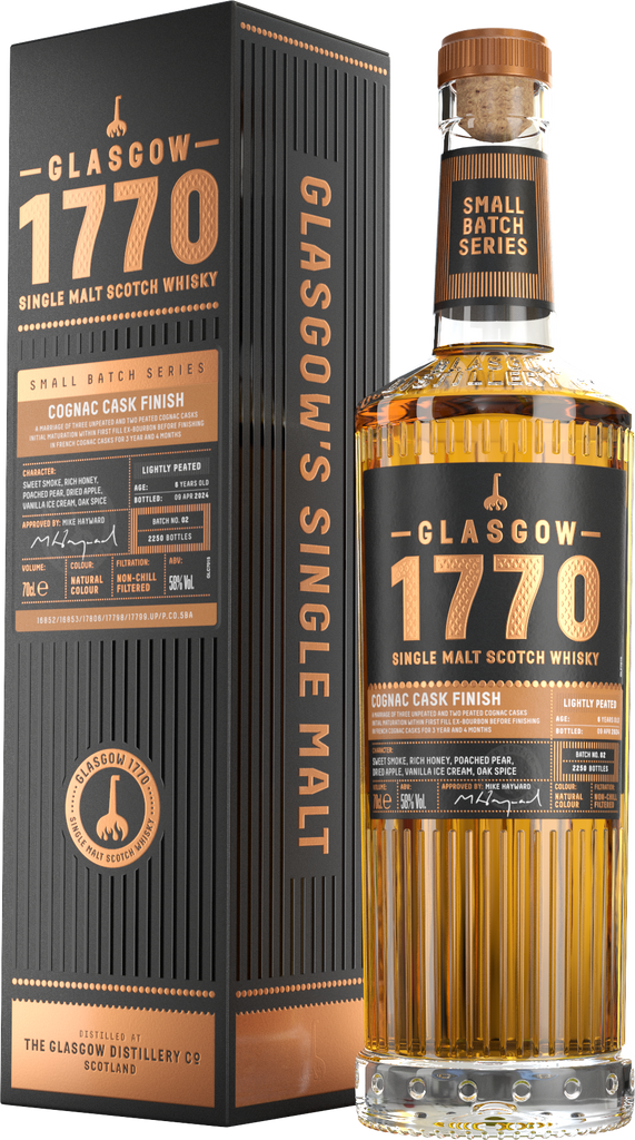 Glasgow 1770 Cognac Cask Finish Batch No. 2 Scotch Glasgow Distillery 