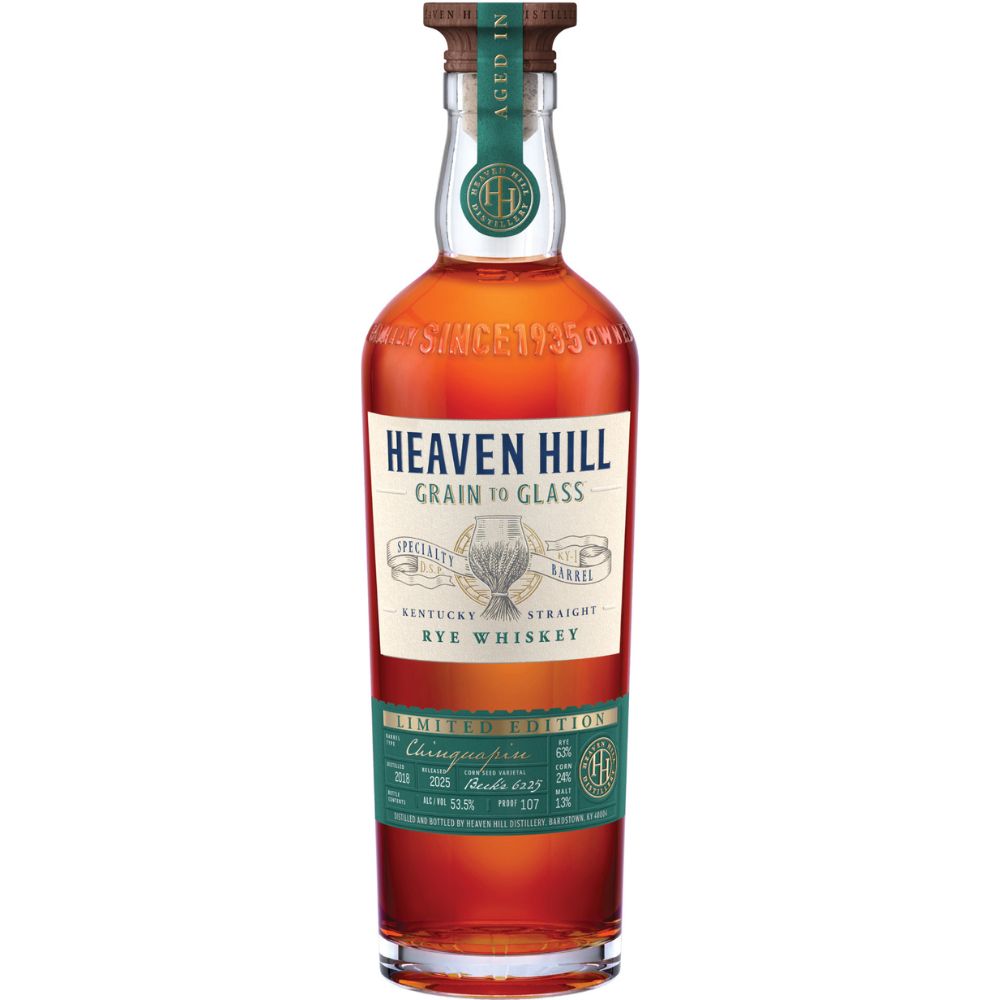 Heaven Hill Grain to Glass Specialty Barrel Series Rye Whiskey Aged In Chinquapin Oak Rye Whiskey Heaven Hill Distillery 