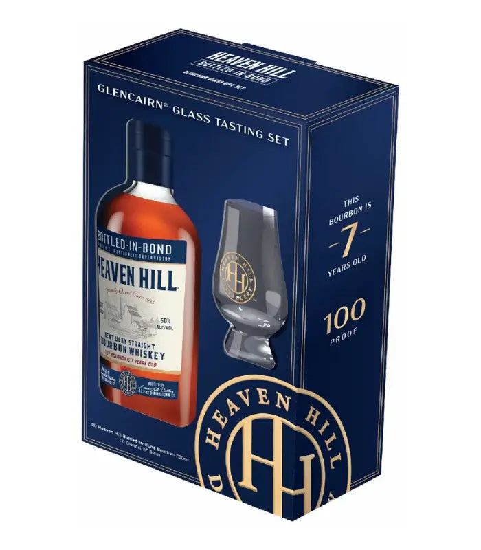 Heaven Hill 7 Year Old Bourbon Gift Set with Glencairn Glass American Whiskey Heaven Hill Distillery 