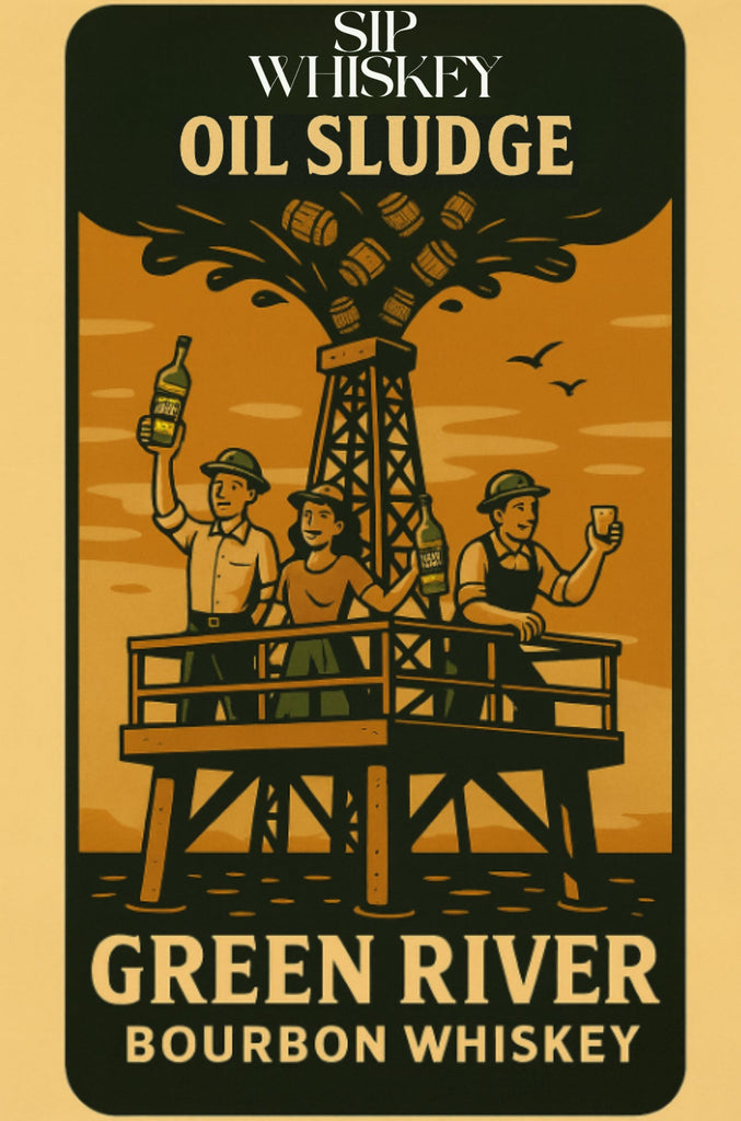 Green River Bourbon x Sip Whiskey Private Select 'Oil Sludge' 126.6 Proof Bourbon Green River Distilling 
