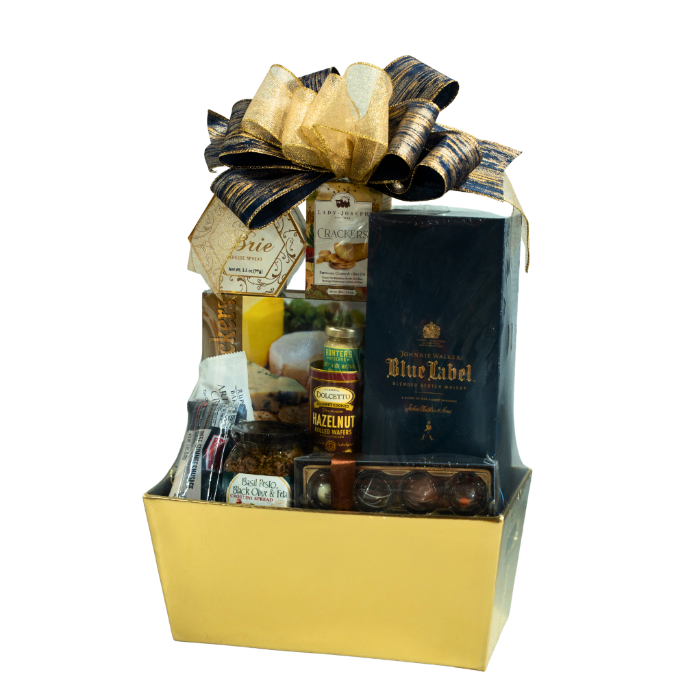 Johnnie Walker Blue Label Gift Basket Scotch Johnnie Walker 