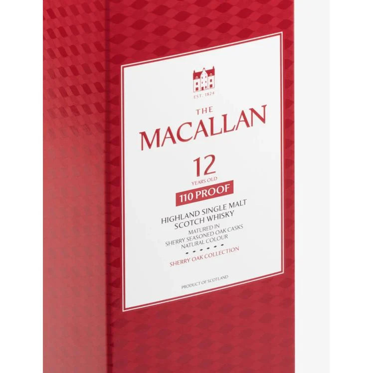 The Macallan 12 Year Sherry Oak Cask 110 Proof Scotch The Macallan 