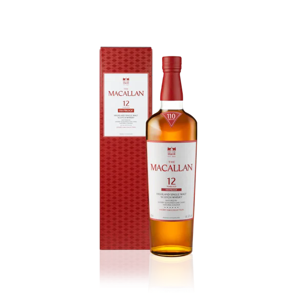 The Macallan 12 Year Sherry Oak Cask 110 Proof Scotch The Macallan 