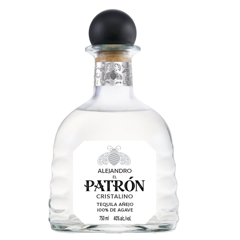 Patron Cristalino Anejo Personalized Label Tequila Patron Tequila 