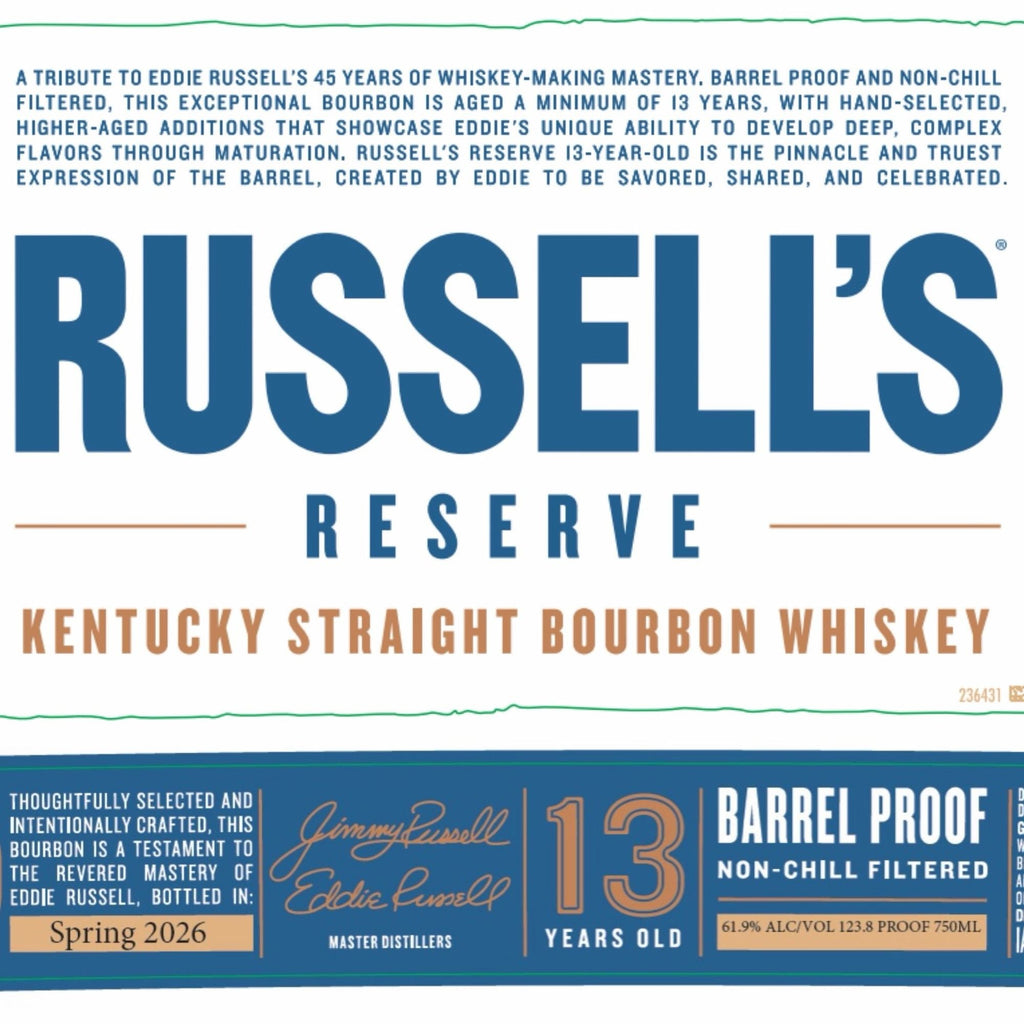 Russell’s Reserve 13 Year Eddie Russell’s 45th Anniversary – Mission ...