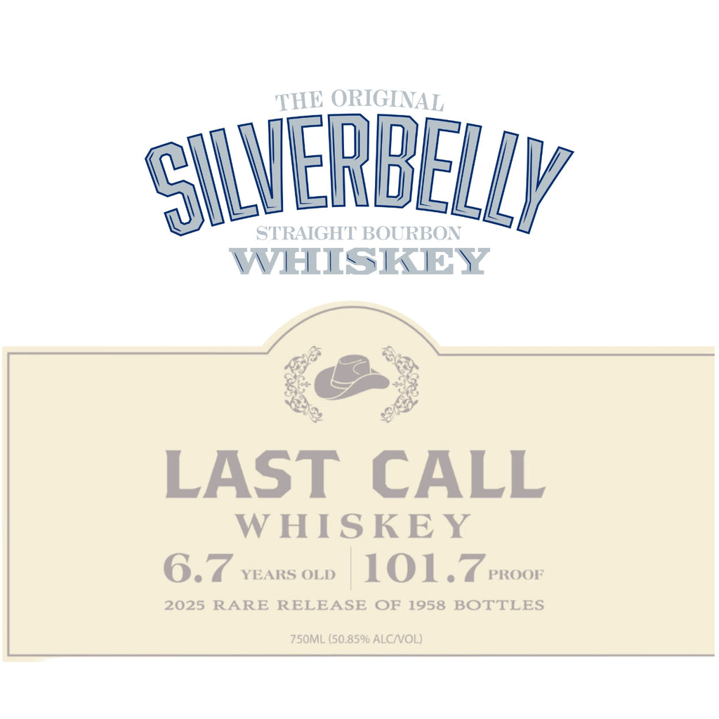 Silverbelly Last Call 2025 Rare Release by Alan Jackson Bourbon Silverbelly Whiskey 