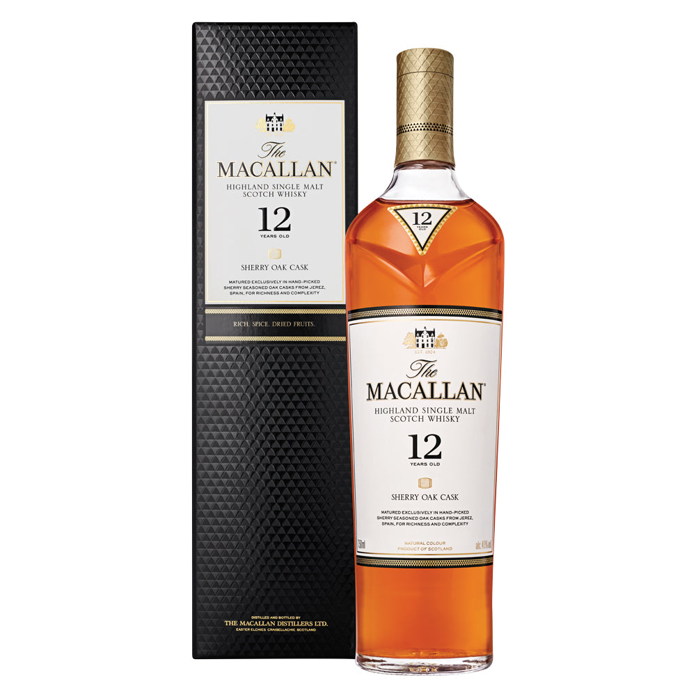 The Macallan 12 Year Old Sherry Oak Scotch The Macallan 