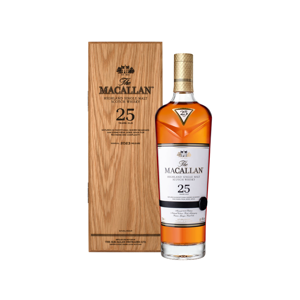 The Macallan 25 Year Old Sherry Oak Scotch The Macallan 