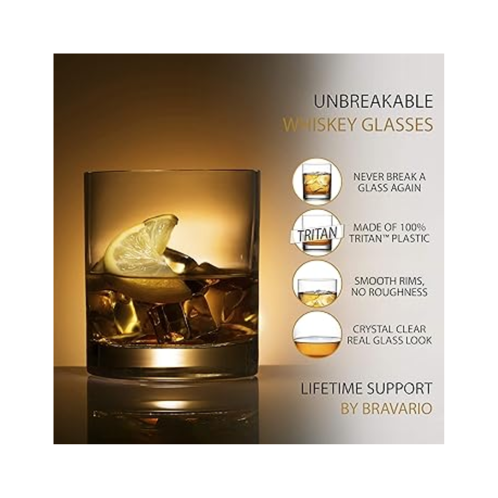 Whiskey Rock Glasses Set Of 4 Accessories DeeCoo 