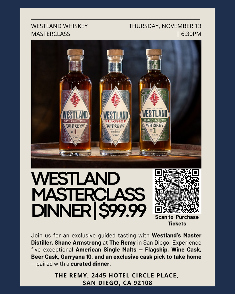 Westland Whiskey Masterclass Dinner