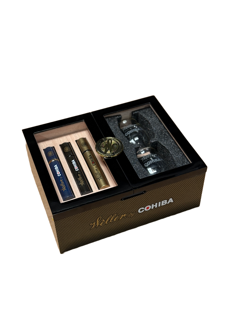 Weller X Cohiba Humidor Holiday Gift Set Cigars Buffalo Trace 