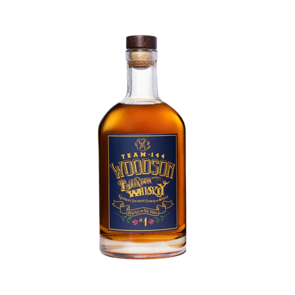 Woodson Team 144 Michigan Bourbon Whiskey Commemorative Bottle Bourbon Woodson Whiskey 