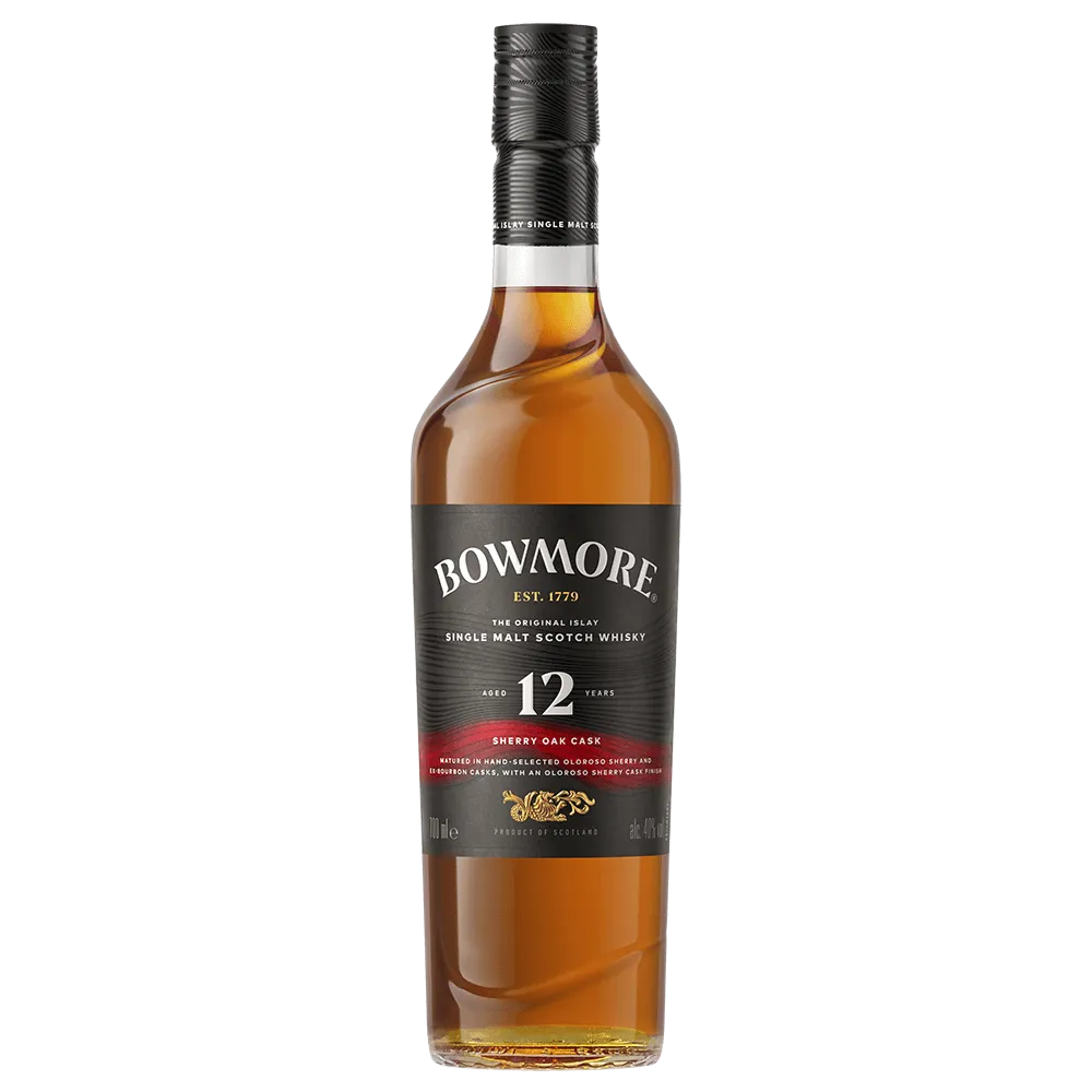 Bowmore 12 Year Sherry Oak Single Malt Scotch Whisky 700mL Scotch Whisky Bowmore 