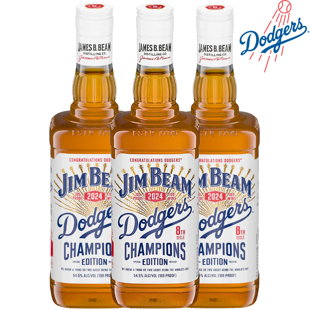 Jim Beam Dodgers 8th Champions Edition 3pk Bourbon Jim Beam 