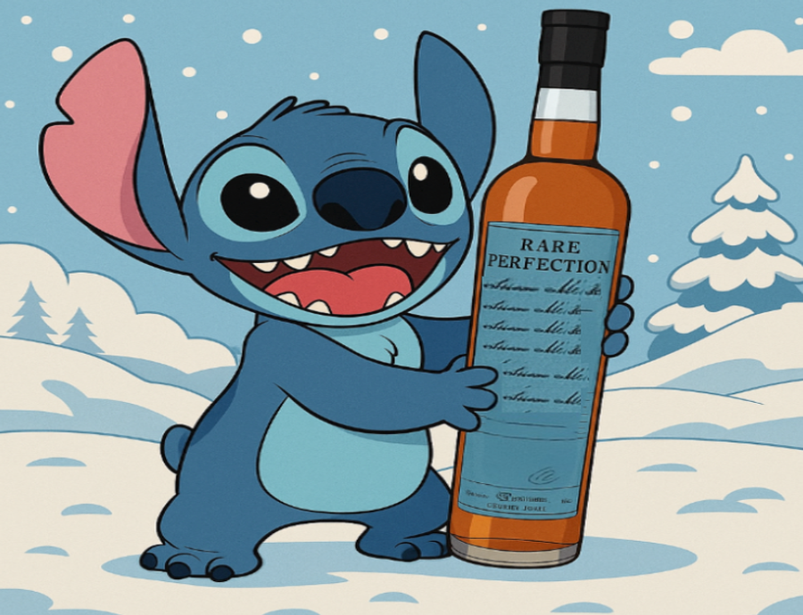 Rare Perfection 9 Year Old Uncut and Unfiltered Single Barrel Bourbon Privately Selected by Snow Day 127.6 Proof Bourbon Rare Perfection 