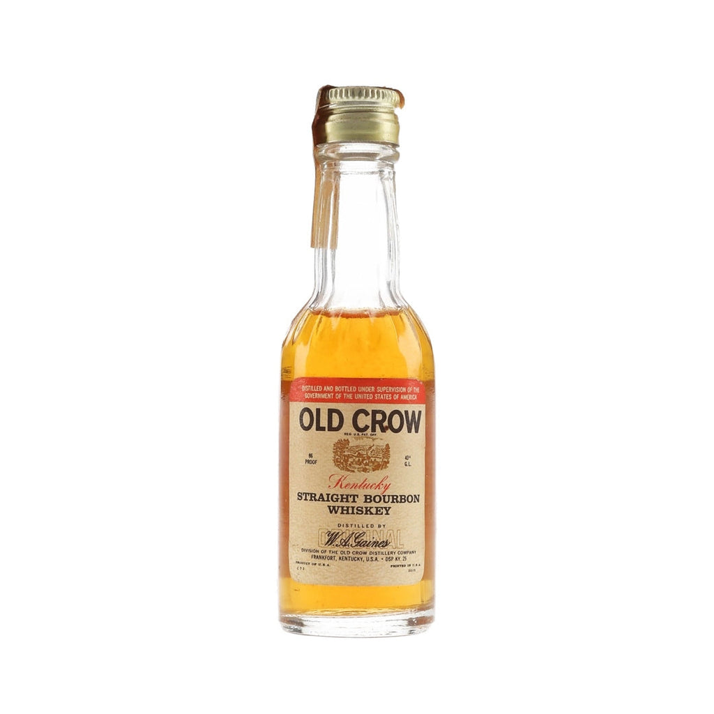 1970s Old Crow Straight Bourbon Whiskey 50ML Straight Bourbon Whiskey Old Crow 