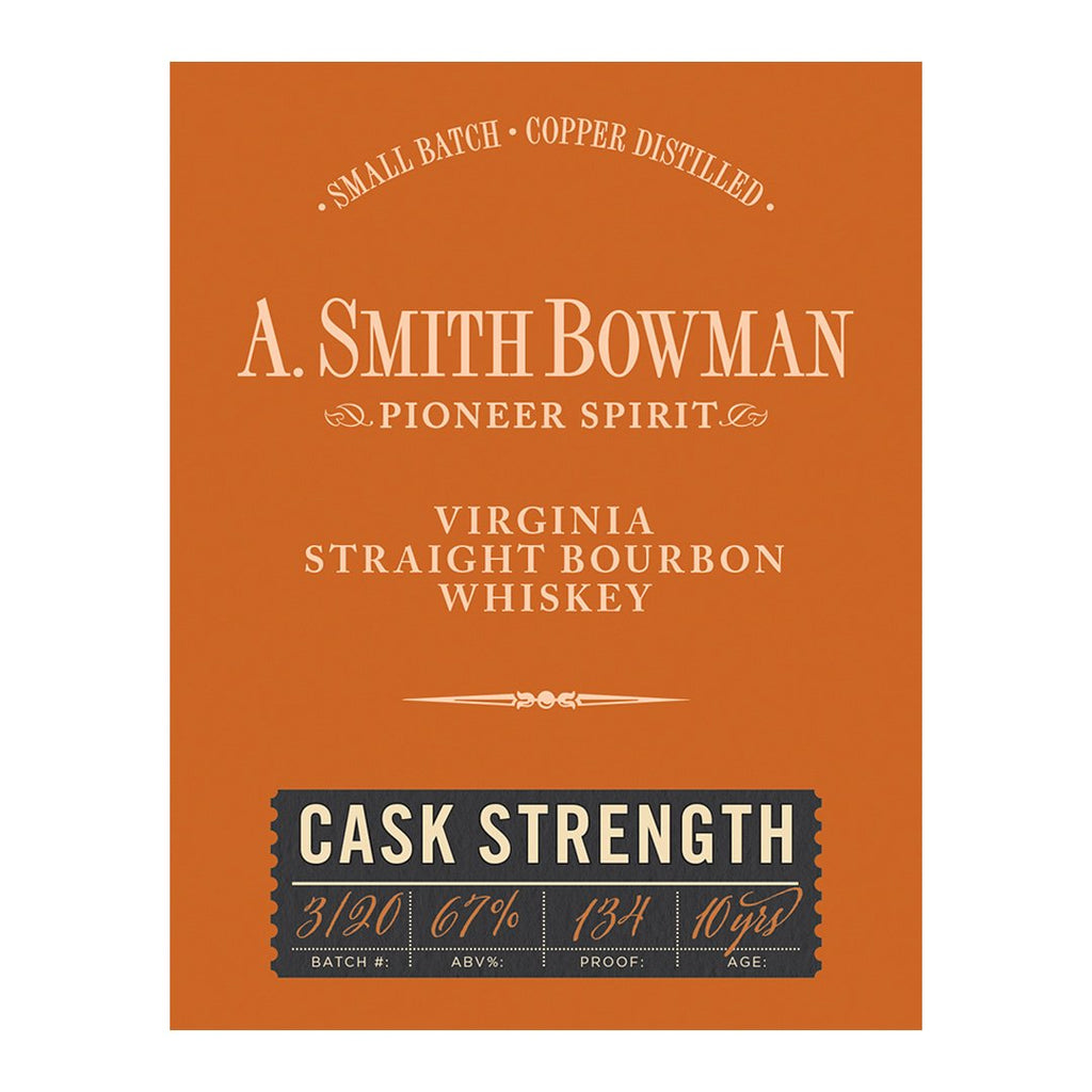 A. Smith Bowman Cask Strength Straight Bourbon Whiskey A. Smith Bowman 