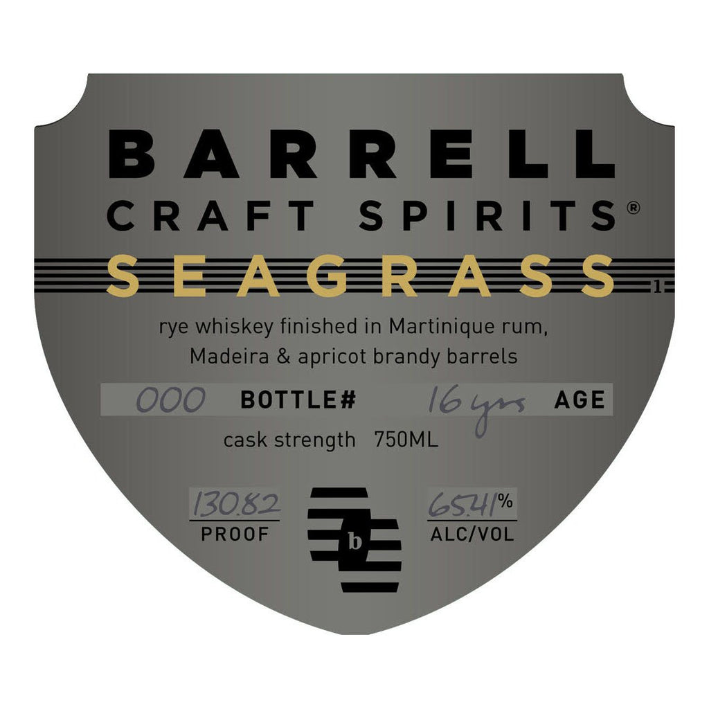 Barrell Craft Spirits Seagrass 16 Years Old Rye Rye Whiskey Barrell Bourbon 