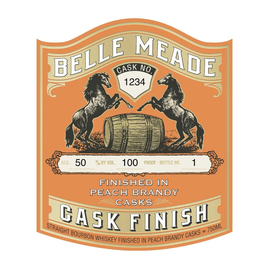 Belle Meade Peach Brandy Cask Finish Straight Bourbon Whiskey Belle Meade Bourbon 