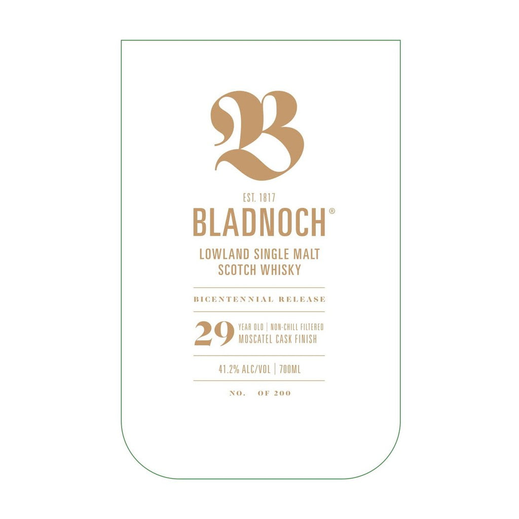 Bladnoch 29 Year Old Single Malt Scotch Whisky Bladnoch Distillery 