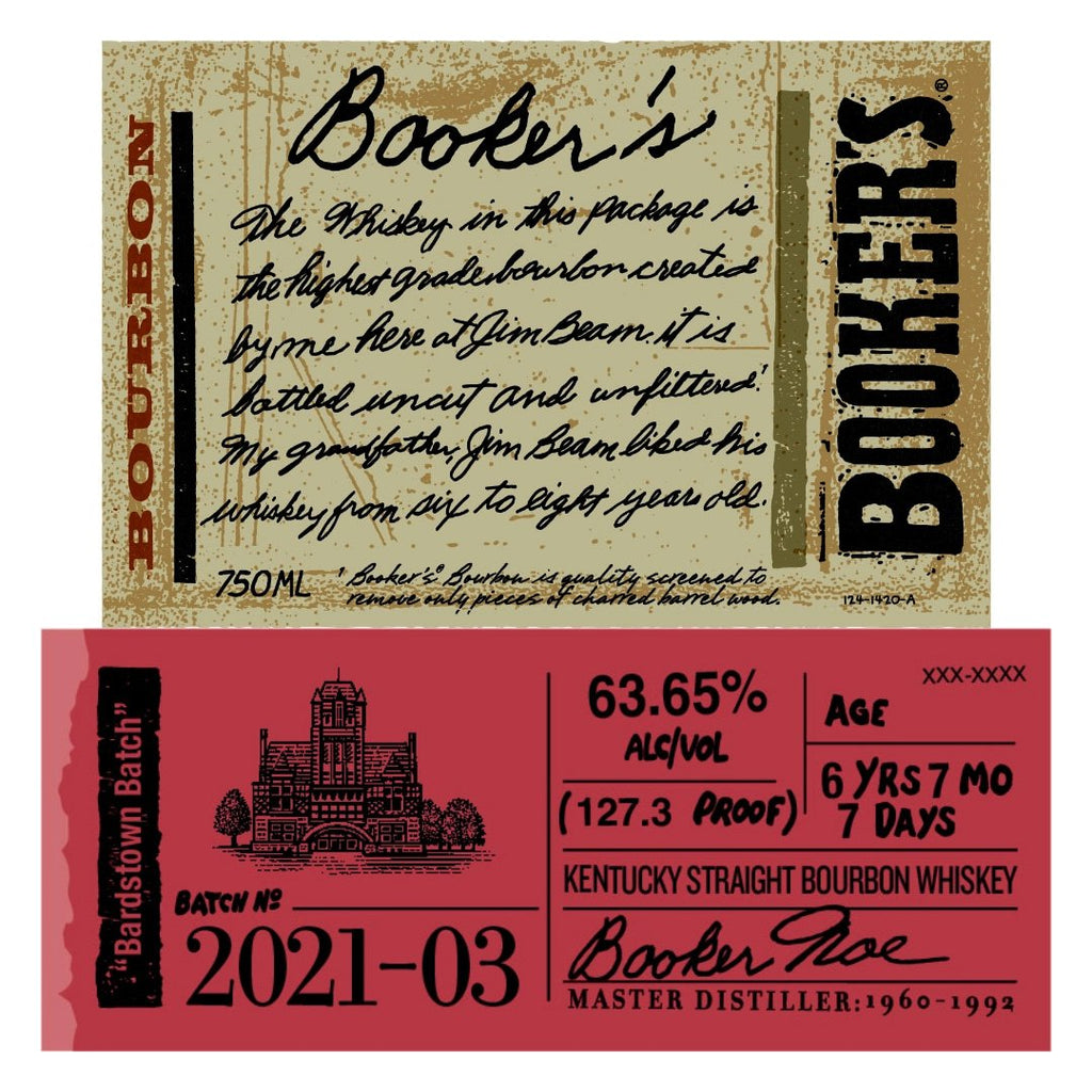 Booker's Bourbon Bardstown Batch 2021-03 Kentucky Straight Bourbon Whiskey Booker's Bourbon 