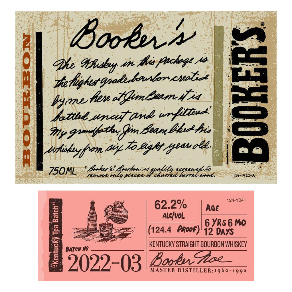 Booker’s “Kentucky Tea Batch” Batch 2022-03 Kentucky Straight Bourbon Whiskey Booker's Bourbon 