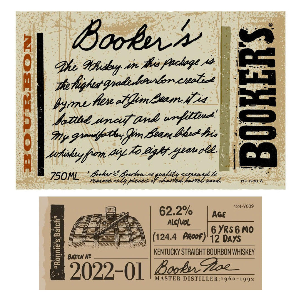 Booker’s “Ronnie’s Batch” Batch 2022-01 Kentucky Straight Bourbon Whiskey Booker's Bourbon 