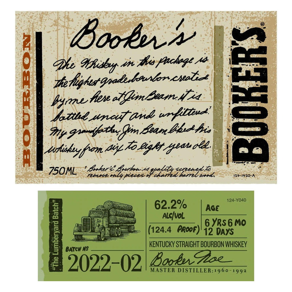 Booker’s “The Lumber-yard Batch” Batch 2022-02 Kentucky Straight Bourbon Whiskey Booker's Bourbon 